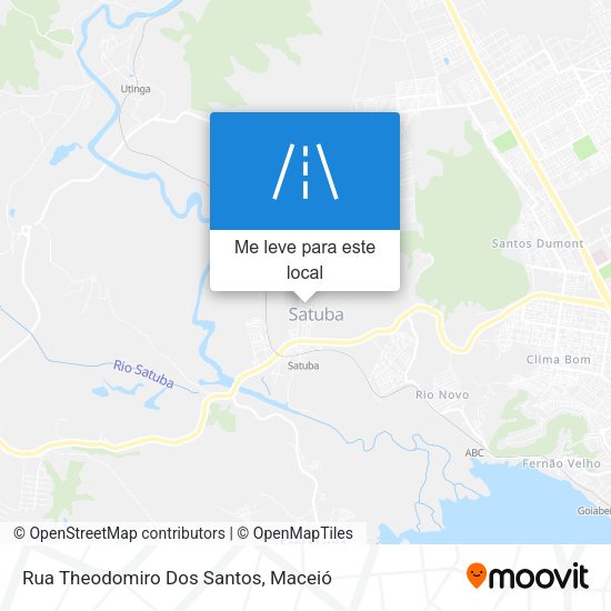 Rua Theodomiro Dos Santos mapa