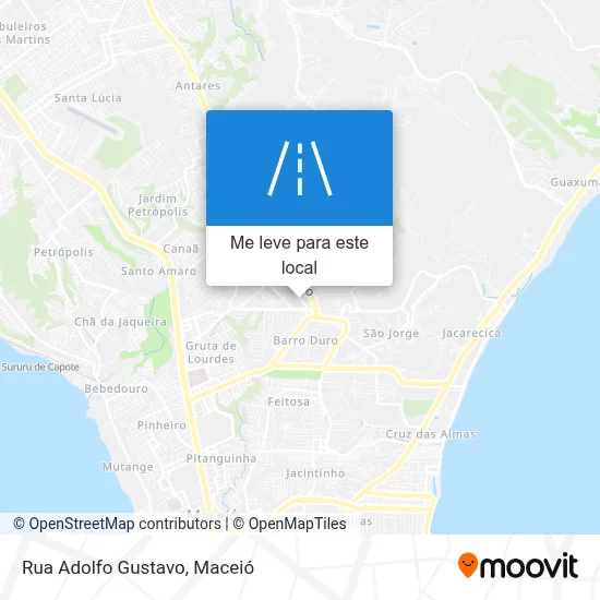 Rua Adolfo Gustavo mapa