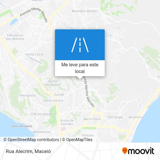 Rua Alecrim mapa