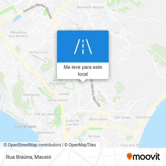 Rua Braúna mapa