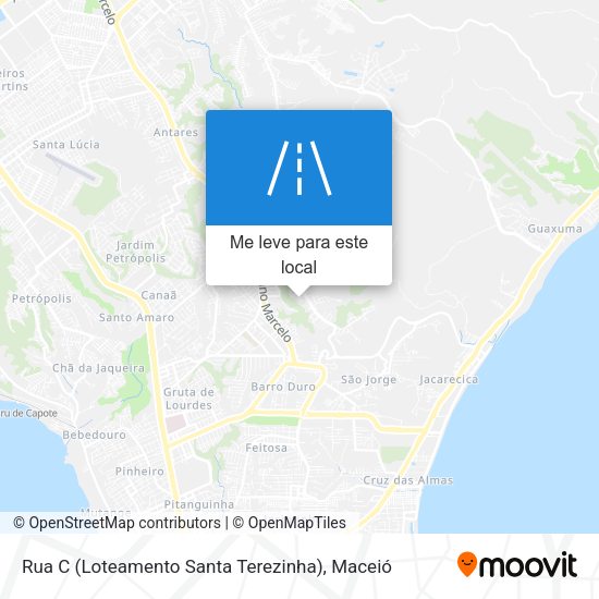 Rua C (Loteamento Santa Terezinha) mapa