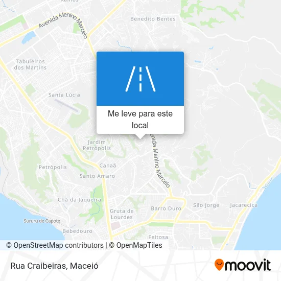 Rua Craibeiras mapa