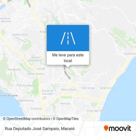 Rua Deputado José Sampaio mapa
