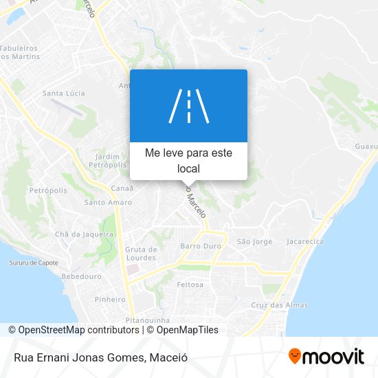 Rua Ernani Jonas Gomes mapa
