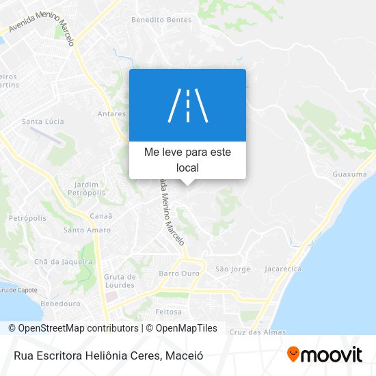 Rua Escritora Heliônia Ceres mapa