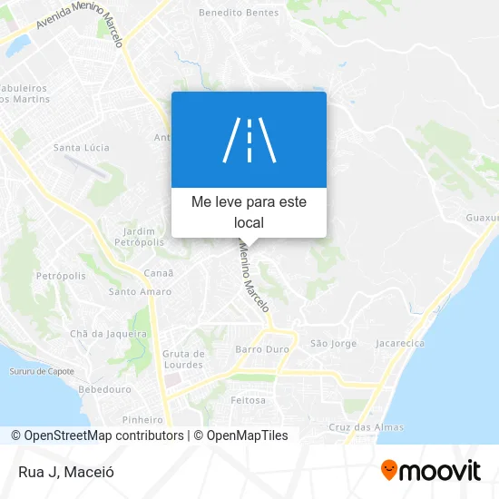 Rua J mapa