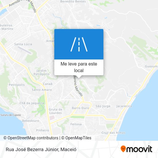 Rua José Bezerra Júnior mapa