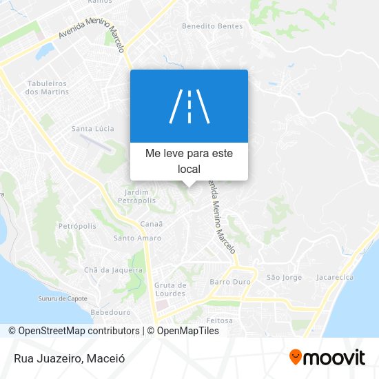 Rua Juazeiro mapa