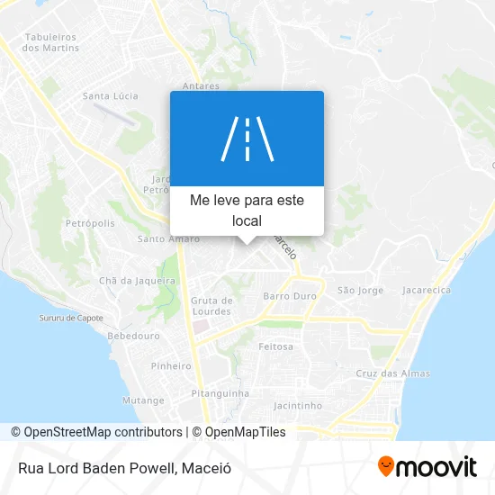 Rua Lord Baden Powell mapa