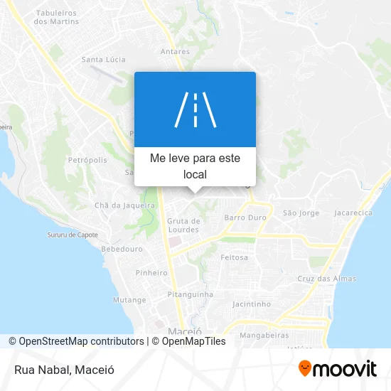Rua Nabal mapa