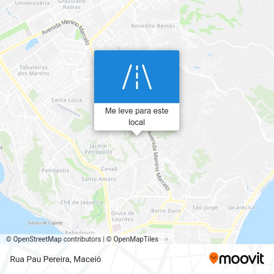 Rua Pau Pereira mapa