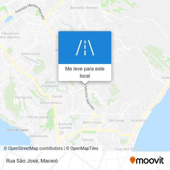 Rua São José mapa