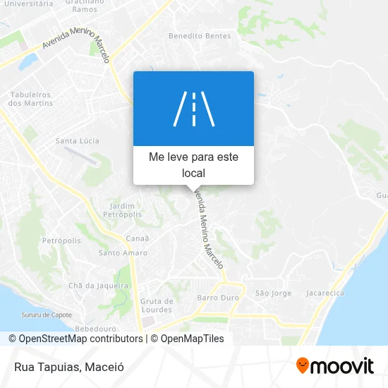 Rua Tapuias mapa
