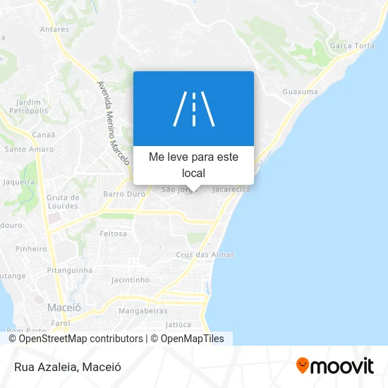 Rua Azaleia mapa