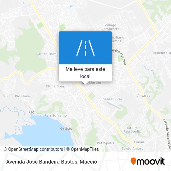 Avenida José Bandeira Bastos mapa