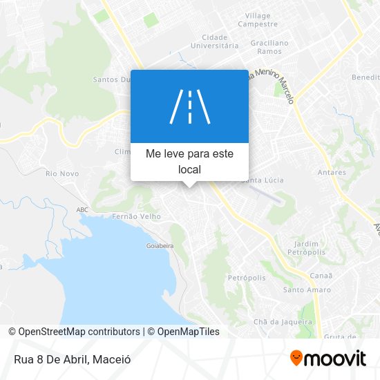 Rua 8 De Abril mapa