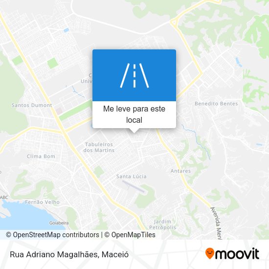 Rua Adriano Magalhães mapa