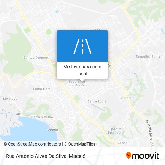 Rua Antônio Alves Da Silva mapa