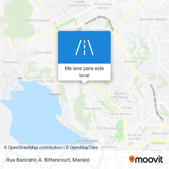 Rua Bancário A. Bittencourt mapa