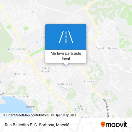 Rua Benedito E. G. Barbosa mapa