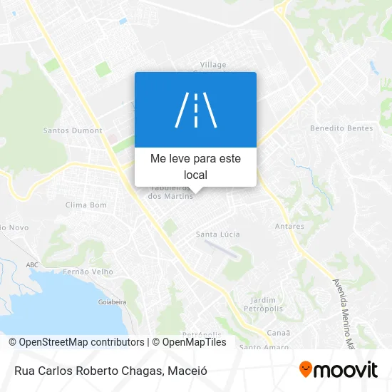 Rua Carlos Roberto Chagas mapa