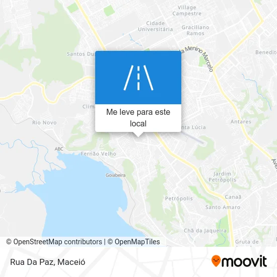 Rua Da Paz mapa