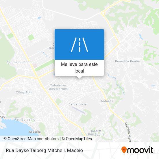 Rua Dayse Talberg Mitchell mapa