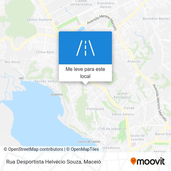 Rua Desportista Helvécio Souza mapa