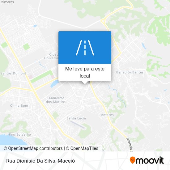 Rua Dionísio Da Silva mapa