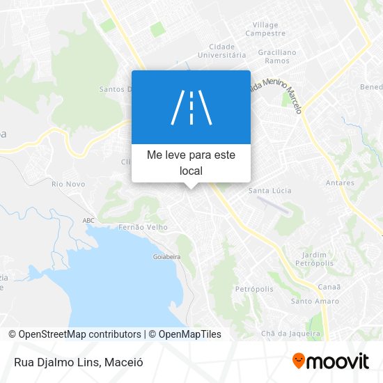 Rua Djalmo Lins mapa