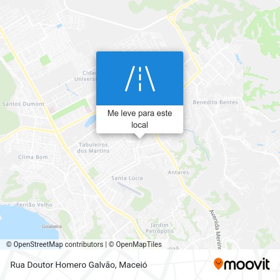 Rua Doutor Homero Galvão mapa