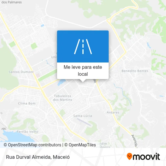 Rua Durval Almeida mapa