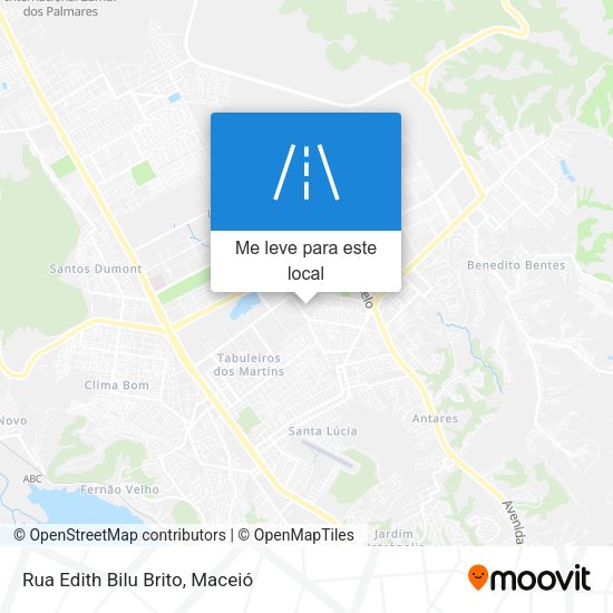 Rua Edith Bilu Brito mapa