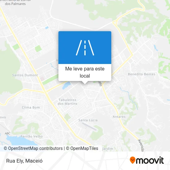 Rua Ely mapa