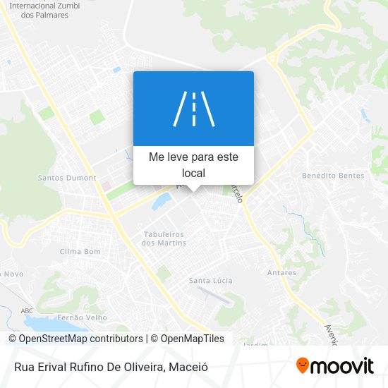 Rua Erival Rufino De Oliveira mapa