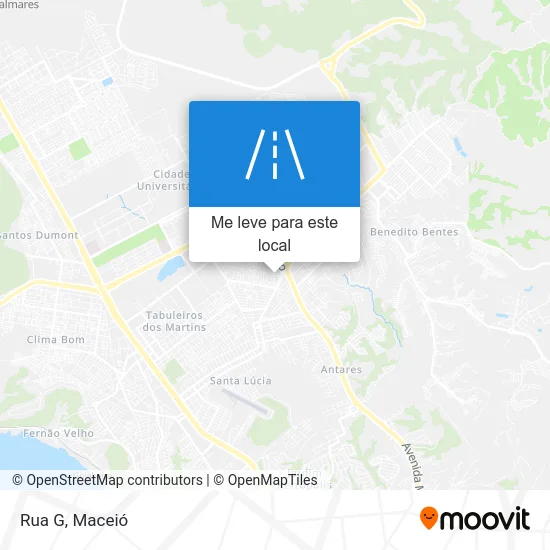 Rua G mapa