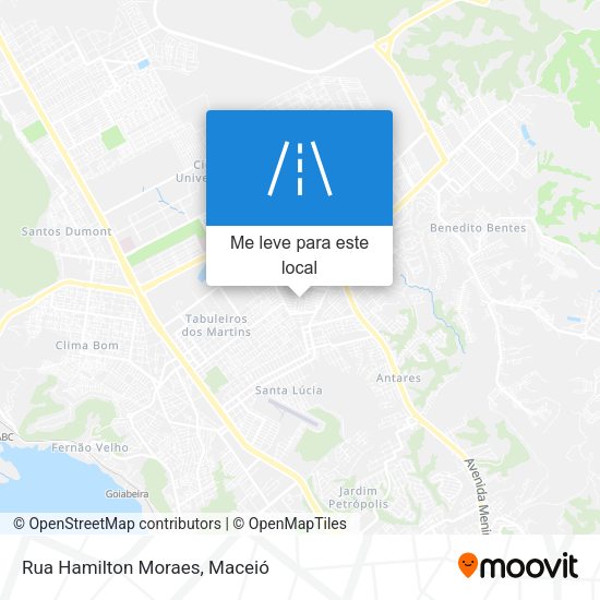 Rua Hamilton Moraes mapa