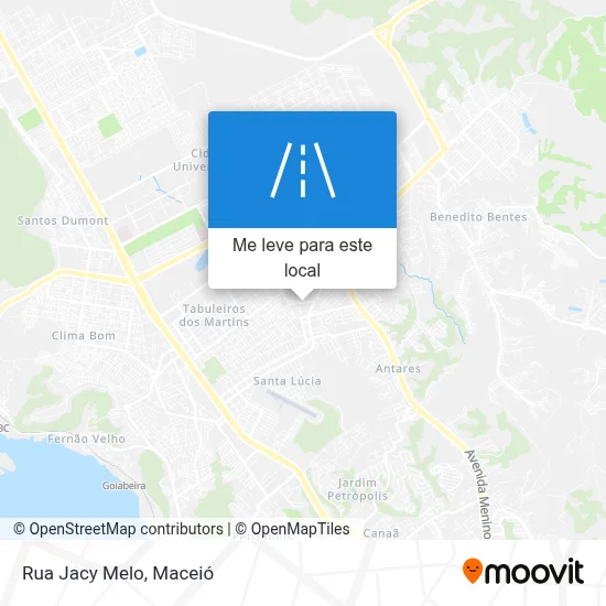 Rua Jacy Melo mapa