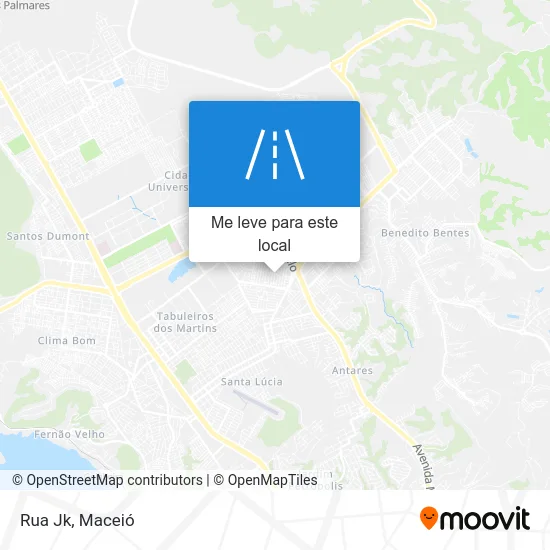 Rua Jk mapa