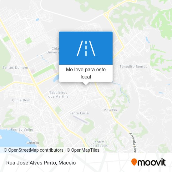 Rua José Alves Pinto mapa