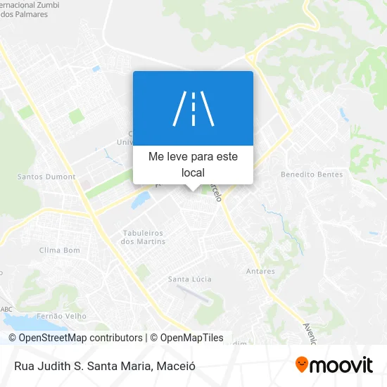 Rua Judith S. Santa Maria mapa
