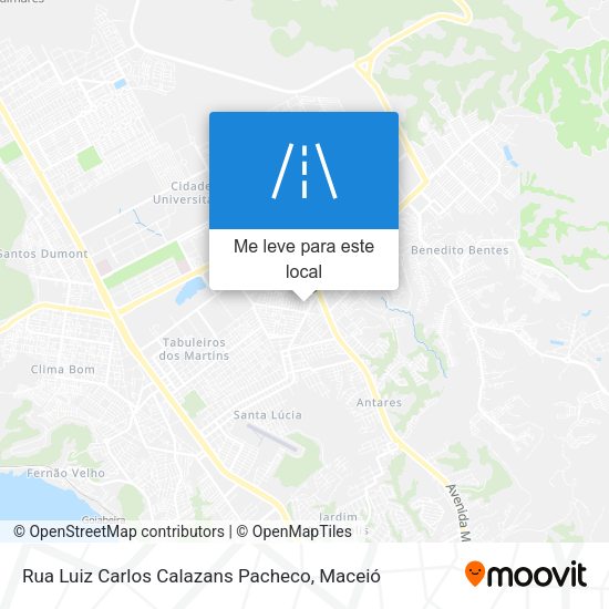 Rua Luiz Carlos Calazans Pacheco mapa