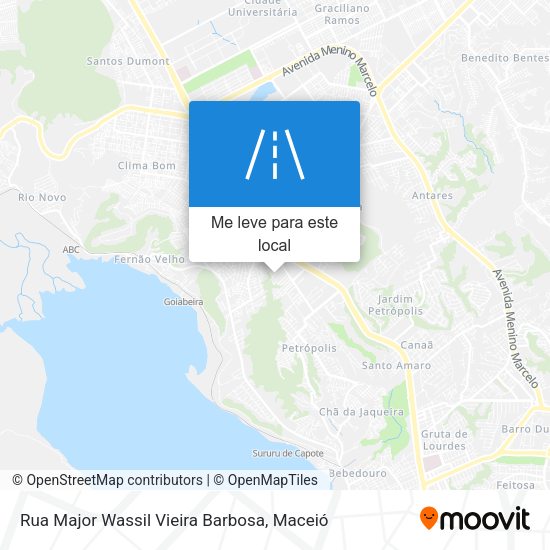 Rua Major Wassil Vieira Barbosa mapa