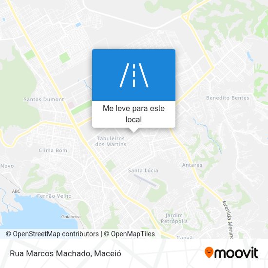 Rua Marcos Machado mapa
