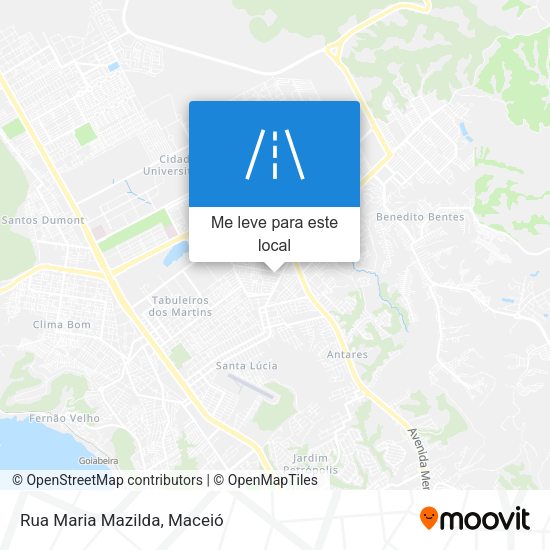 Rua Maria Mazilda mapa