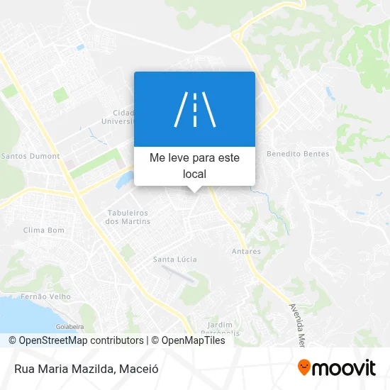 Rua Maria Mazilda mapa