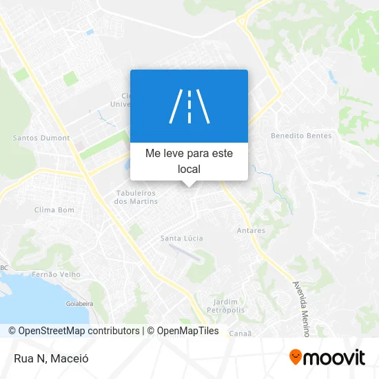 Rua N mapa