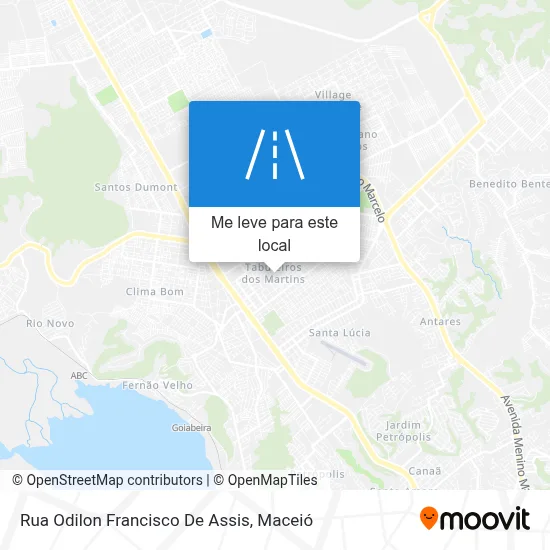 Rua Odilon Francisco De Assis mapa