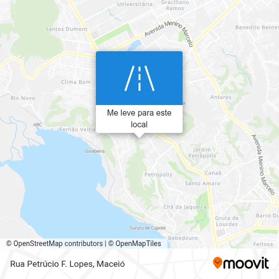 Rua Petrúcio F. Lopes mapa