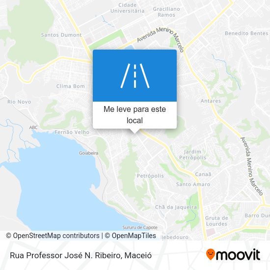 Rua Professor José N. Ribeiro mapa
